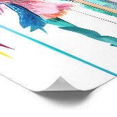 Abstracte achtergrond met vrouwengezicht poster (Hoek)