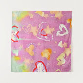 abstracte achtergrond met waterverf textuur, olie wandkleed (Voorkant (horizontaal))