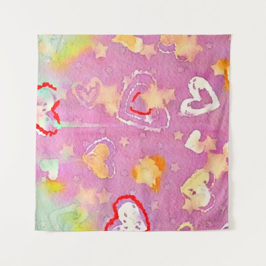 abstracte achtergrond met waterverf textuur, olie  wandkleed (Voorkant (horizontaal))