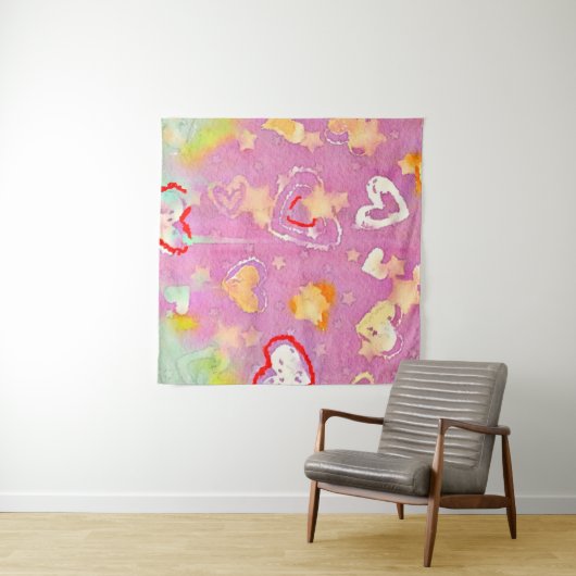 abstracte achtergrond met waterverf textuur, olie wandkleed (In Situ (horizontaal))