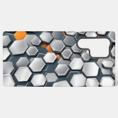 abstracte achtergrond met zeshoeken samsung galaxy hoesje (Achterkant horizontaal)