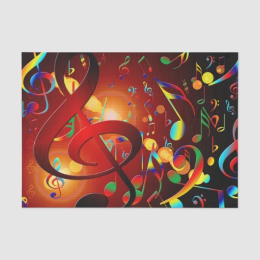 Abstracte achtergrond muziek tissuepapier (Voorkant)