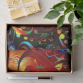 Abstracte achtergrond muziek tissuepapier (Geschenk)