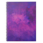 Abstracte achtergrond Paarse en roze Waterverf Notitieboek (Voorkant)
