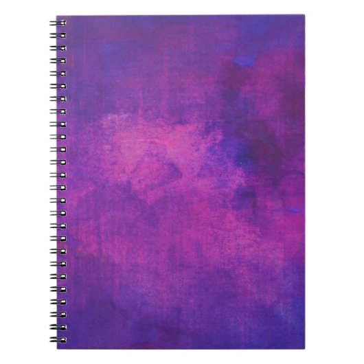 Abstracte achtergrond Paarse en roze Waterverf Notitieboek (Voorkant)
