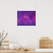 Abstracte achtergrond Paarse en roze Waterverf Poster (Keuken)