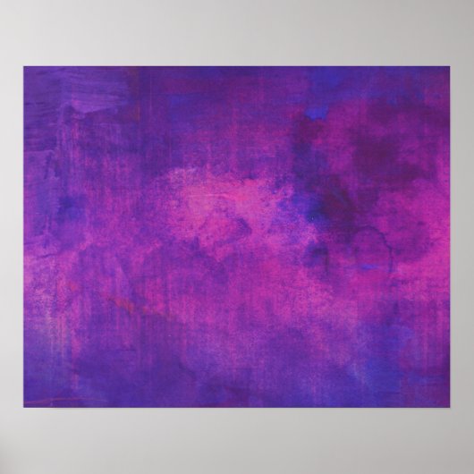 Abstracte achtergrond Paarse en roze Waterverf Poster (Voorkant)