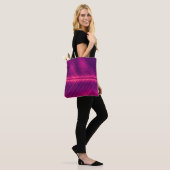 abstracte achtergrond, palmblaasader, getonde proc tote bag (Op model)