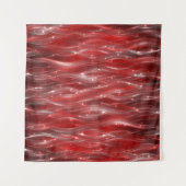 abstracte achtergrond: rode achtergrond met golven wandkleed (Voorkant (horizontaal))