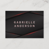 Abstracte achtergrond rode gloed visitekaartje (Voorkant)