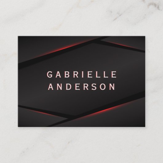 Abstracte achtergrond rode gloed visitekaartje (Voorkant)