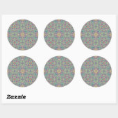 Abstracte  achtergrond ronde sticker (Vel)
