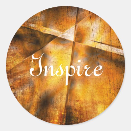abstracte achtergrond ronde sticker (Voorkant)