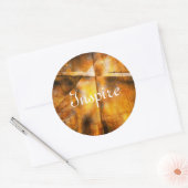 abstracte achtergrond ronde sticker (Envelop)