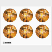 abstracte achtergrond ronde sticker (Vel)