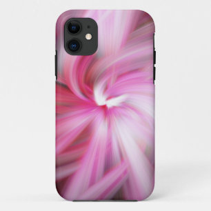 Abstracte achtergrond roze Apple Blossom Twirl Wav iPhone 11 Hoesje