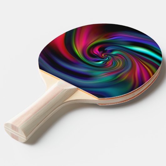 Abstracte achtergrond Spirals soft I Tafeltennisbatje (Voorkant Gekanteld)
