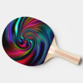 Abstracte achtergrond Spirals soft I Tafeltennisbatje (Zijkant)