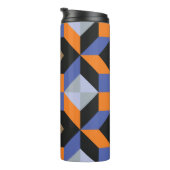 abstracte achtergrond thermosbeker (Geroteerd rechts)