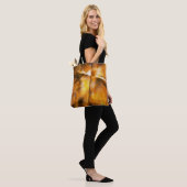abstracte achtergrond tote bag (Op model)