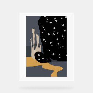 Abstracte achtergrond van de muurkunst acryl bord