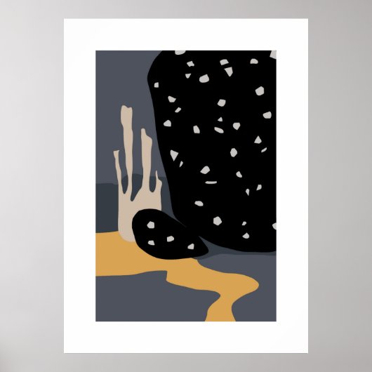 Abstracte achtergrond van de muurkunst poster (Voorkant)