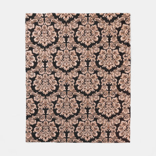 Abstracte achtergrond van een zwaar paars brocadew fleece deken