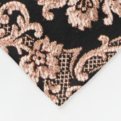 Abstracte achtergrond van een zwaar paars brocadew fleece deken (Hoek)