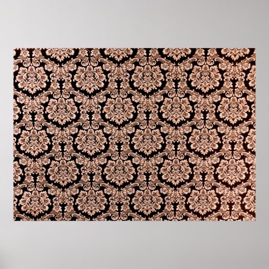 Abstracte achtergrond van een zwaar paars brocadew poster (Voorkant)