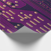 Abstracte achtergrond van elektronische schakeling cadeaupapier (Hoek)