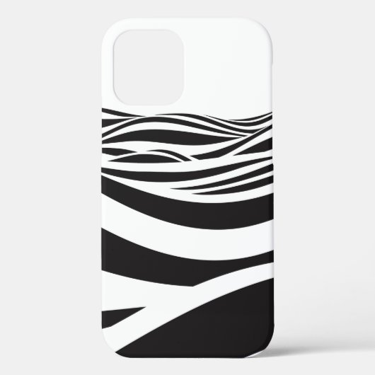 Abstracte achtergrond van golven. 3D optische illu Case-Mate iPhone Case (Achterkant)