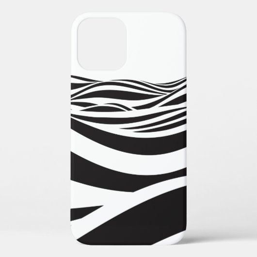 Abstracte achtergrond van golven. 3D optische illu Case-Mate iPhone Case (Achterkant)
