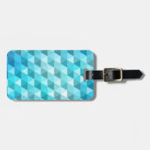 Abstracte achtergrond van mozaïekpatroon bagagelabel (Voorkant horizontaal)