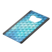 Abstracte achtergrond van mozaïekpatroon creditkaart flessenopener (Achterkant Gekanteld)