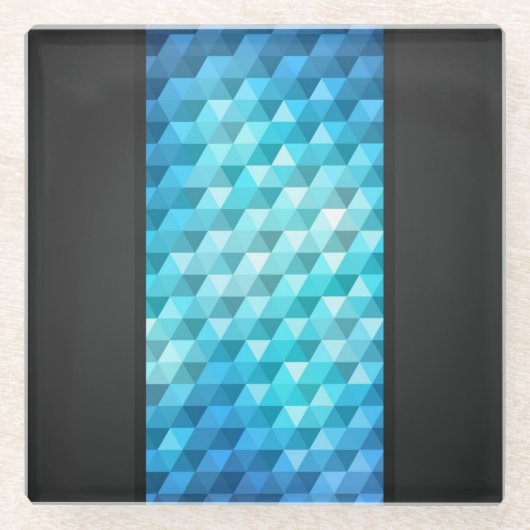 Abstracte achtergrond van mozaïekpatroon glazen onderzetter (Voorkant)