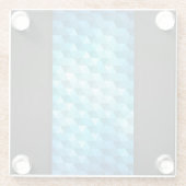 Abstracte achtergrond van mozaïekpatroon glazen onderzetter (Achterkant)