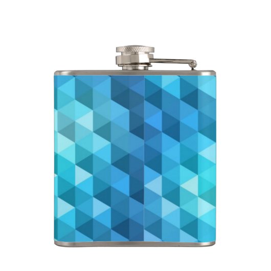 Abstracte achtergrond van mozaïekpatroon heupfles (Achterkant)