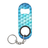 Abstracte achtergrond van mozaïekpatroon mini flessenopener (Voorkant)