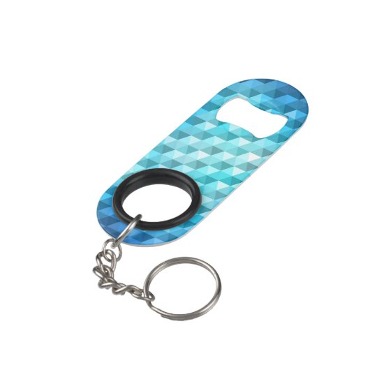 Abstracte achtergrond van mozaïekpatroon mini flessenopener (Achterkant Gekanteld)