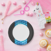 Abstracte achtergrond van mozaïekpatroon papieren bordje (Feest)