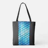 Abstracte achtergrond van mozaïekpatroon tote bag (Achterkant)