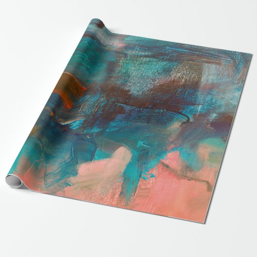 Abstracte achtergrond van olieverfschilderijen. Ol Cadeaupapier (Uitgerold)