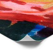 Abstracte achtergrond van olieverschilderen op can poster (Hoek)