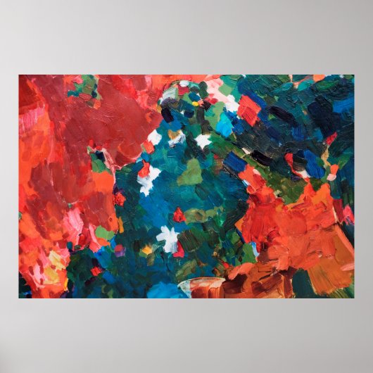 Abstracte achtergrond van olieverschilderen op can poster (Voorkant)