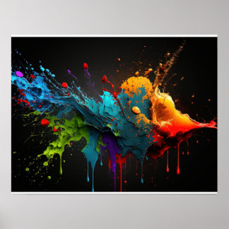 Abstracte achtergrond van splash poster