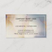 Abstracte achtergrond van vloeiende inkt visitekaartje (Achterkant)