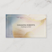 Abstracte achtergrond van vloeiende inkt visitekaartje (Voorkant)