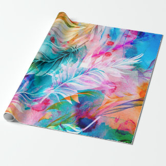Abstracte achtergrond van waterverf vlekken en vle cadeaupapier