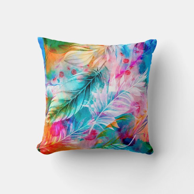 Abstracte achtergrond van waterverf vlekken en vle kussen (Voorkant)