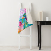 Abstracte achtergrond van waterverf vlekken en vle sherpa deken (In situ)